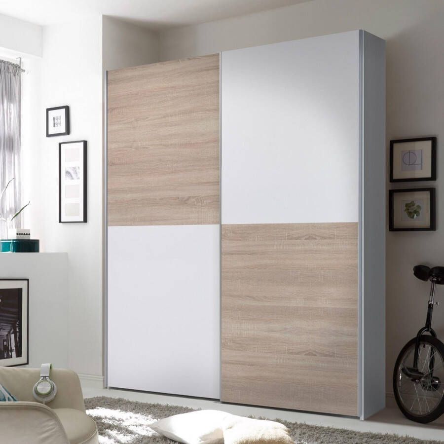 Schlafkontor Zweefdeurkast Puls slaapkamerkast bestseller kledingkast kast Kledingkast met metalen grepen veel kleuren breedte 170 cm