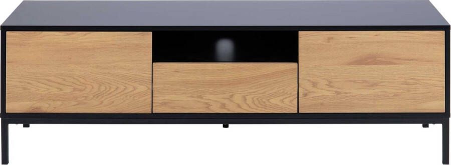 Actona Emob- TV Meubel Tv-meubel Dover 2 deuren 1 lade industrieel 140cm Bruin - Foto 2