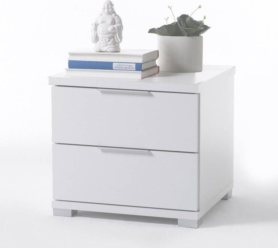 Leen Bakker Nachtkastje Valencia 2 lades wit