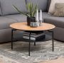 Bendt Ronde Salontafel 'Bjørn' Eiken zwart 80cm - Thumbnail 1