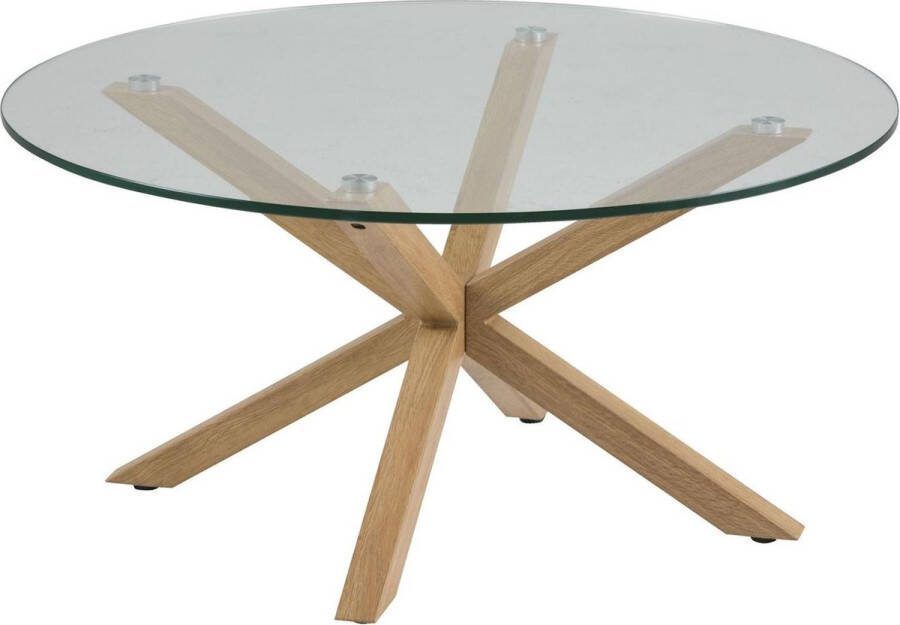 Leen Bakker Salontafel Furudal transparant 40x82x82 cm