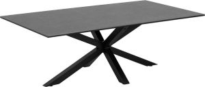 Leen Bakker Salontafel Furudal zwart 46x130x70 cm