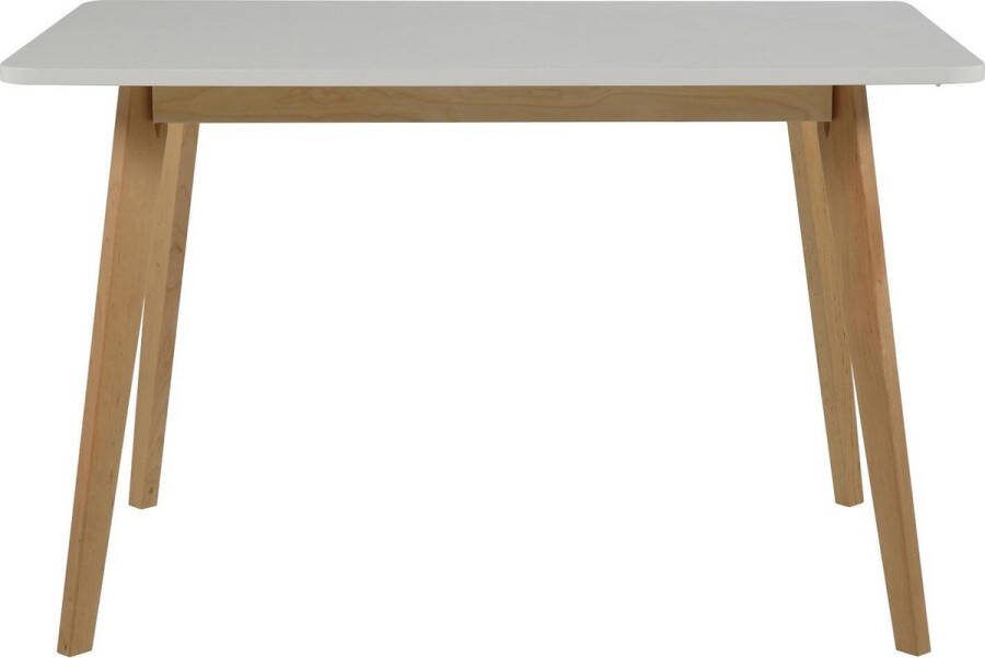 Leen Bakker Eetkamertafel Aalborg recht wit 76x120x80 cm