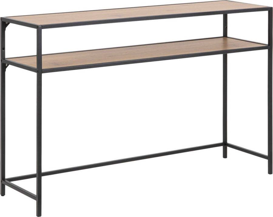 Emob Sidetable Dover 120cm industrieel zwart wilde eik