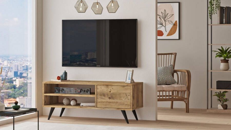 Emob TV Meubel Modern TV-meubel met veel ruimte 110cm Bruin
