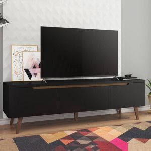Emob TV Meubel Tv-meubel Infas met 2 deuren & 1 lade 180cm Zwart