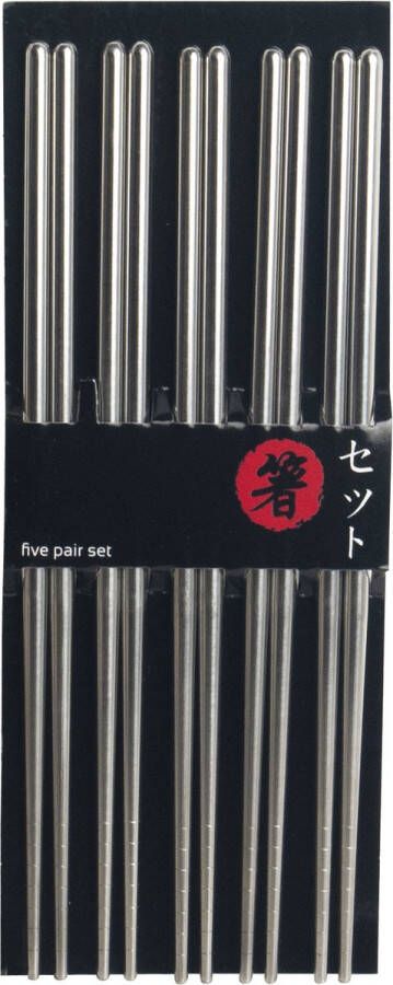 Emro Chopsticks Stainless Steel Set 5 stuks 24cm