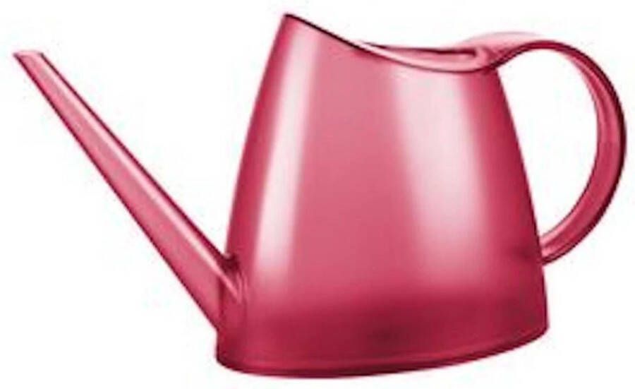 EDA bloemgieter Fuchsia 1.5 liter kunststof transparant rood
