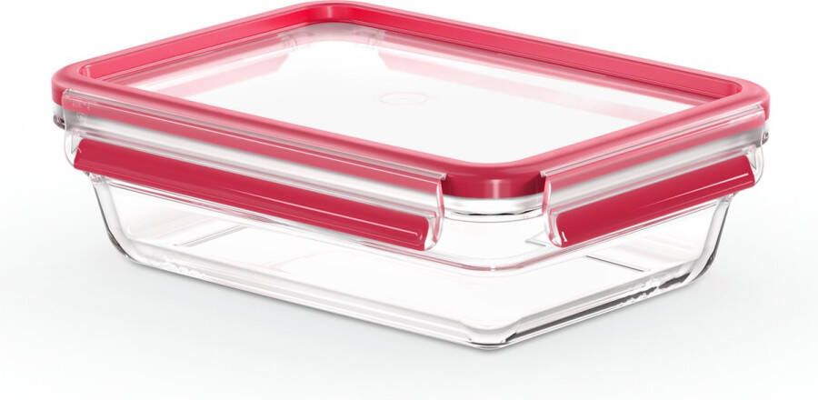 Emsa CLIP & CLOSE N1040900 Doos Rechthoekig 1 l Transparant Glas 420 °C