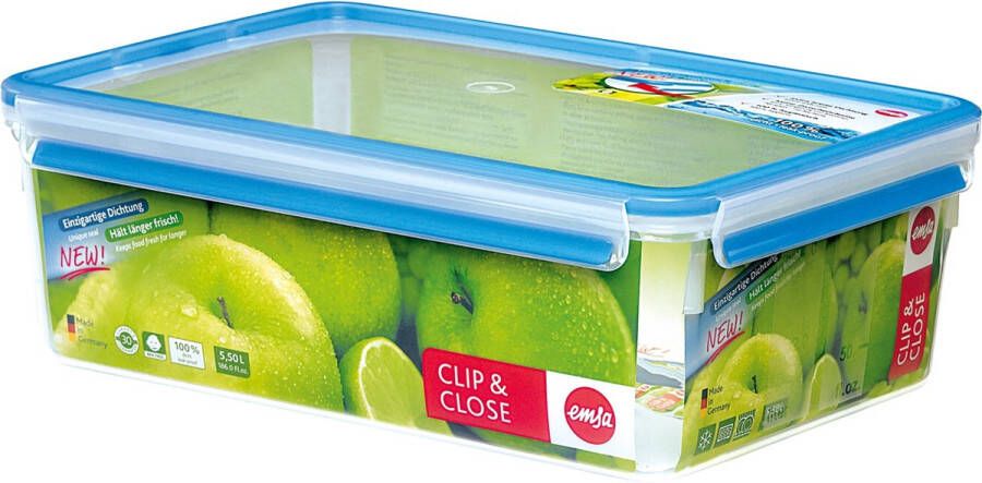 Emsa Frischhaltedose CLIP & CLOSE 5 50 Liter transparent