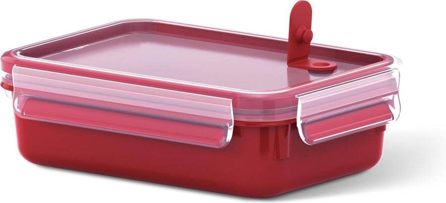 Emsa CLIP & MICRO Vershouddoos Rechthoekig 1.2 l Rood Transparant 1 stuk(s)