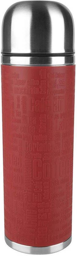 Emsa Senator Safe Loc silicone sleeve insulated flask 1.0 litres red