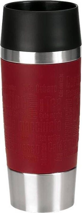 Emsa Thermosbeker Travel Mug Rood 360 ml