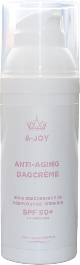 &-Joy Hairstyling &-Joy Anti Aging Dagcrème SPF 50 Meervoudige werking Hoge Bescherming Voor vrouwen 50ML