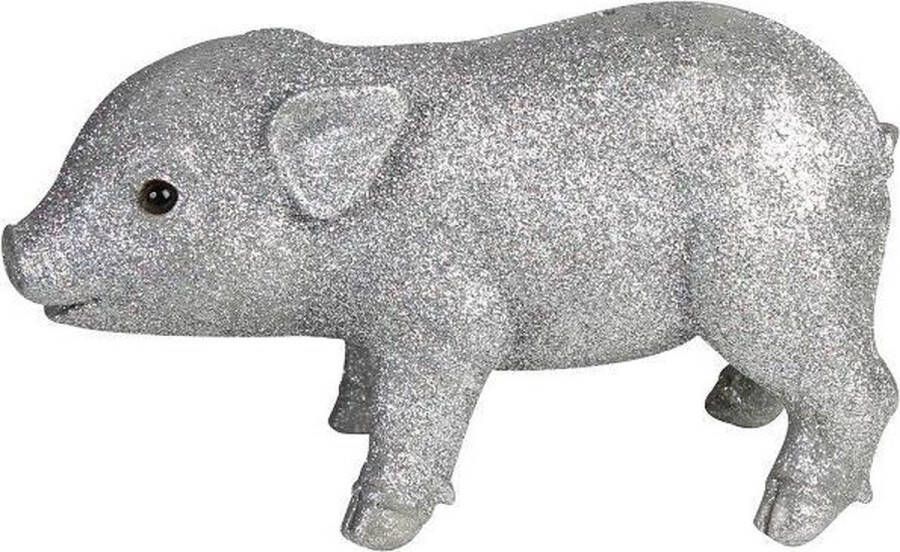 &Klevering Spaarpot Spaarvarken Glitter Pig polyresin