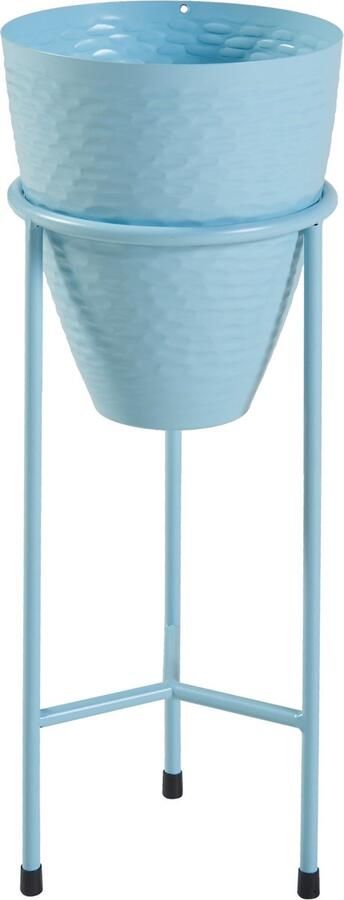 En.casa Plantenstandaard Asten 40 5x16 cm lichtblauw [ ]
