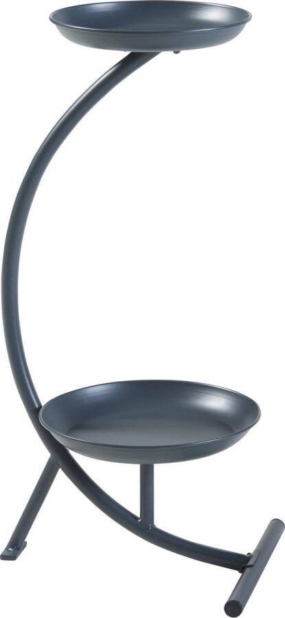 En.casa Plantenstandaard Aalten 61 5x30x25 cm zwart [ ]