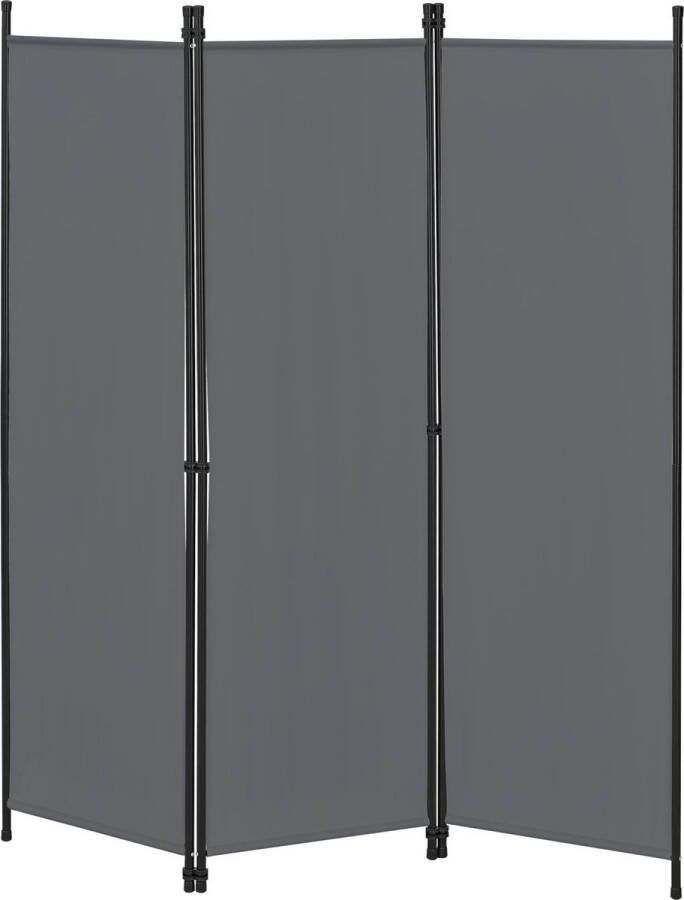 En.casa Tuinscherm Huesca scheidingswand 171x150 cm donkergrijs
