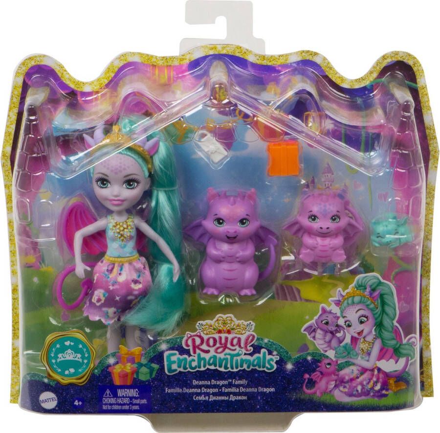 Mattel Enchantimals Drakenfamilie