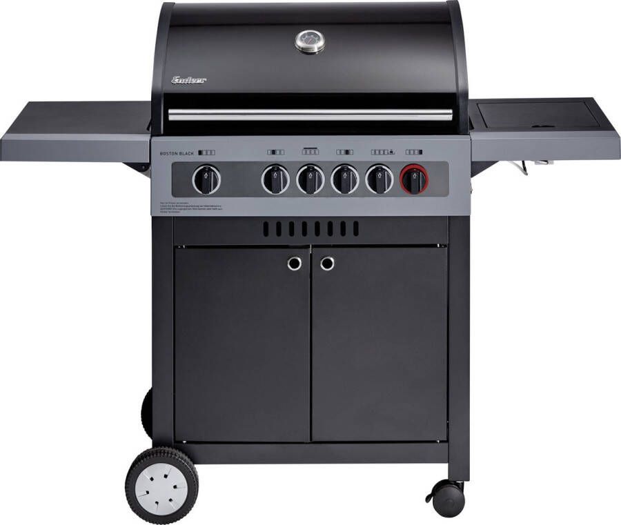 Enders Boston Black 4 Ik Turbo Gas Barbecue Gasbarbecue Zwart Grilloppervlak 74×43 Cm 52 Kg