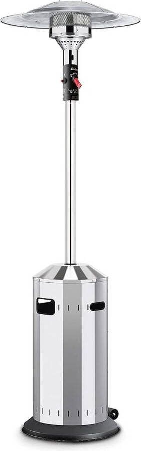 Enders terrasverwarmer Gas Elegance gasstraler 9376 verwarming met traploze regeling Eco Plus brander transportwielen omvalbeveiliging