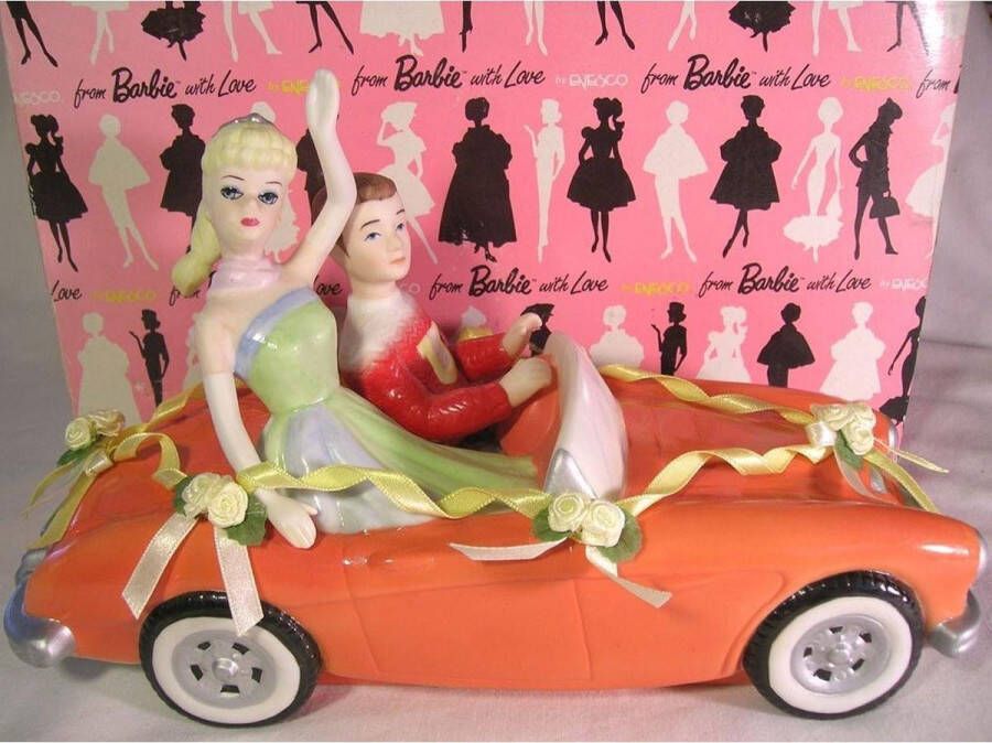 Enesco Barbie & Ken Senior Prom 1963 Muziekdoosje Van Porselein