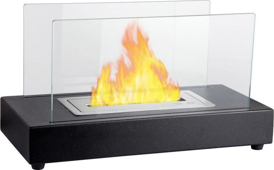 Enjoyfires bio ethanol tafelhaard binnen rechthoek 38x18x18 cm zwart