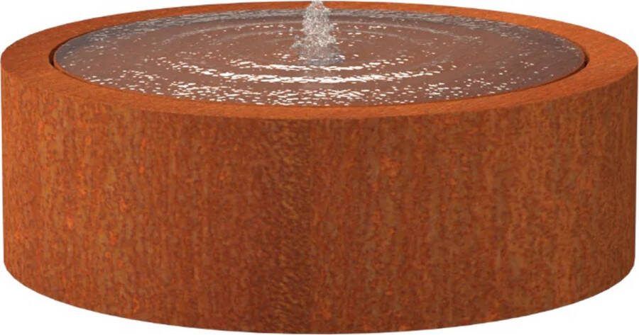 Enjoywater cortenstaal watertafel rond ø100x40 cm