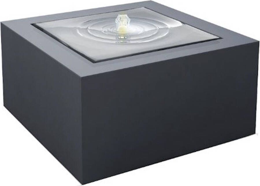 Enjoywater watertafel aluminium 120x120x40 cm antraciet