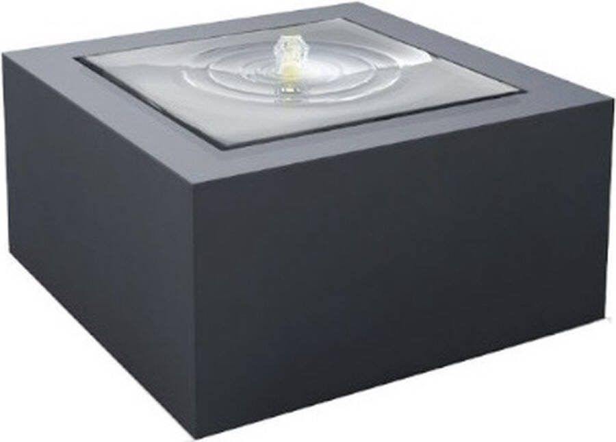 Enjoywater watertafel aluminium 60x60x40 cm antraciet