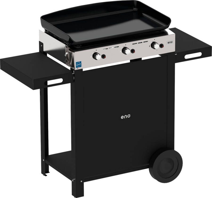 Eno INITIAL 65 GASBARBECUE PLANCHA + ROLTAFEL BAKPLAAT LEVENSLANGE GARANTIE 3 BRANDERS