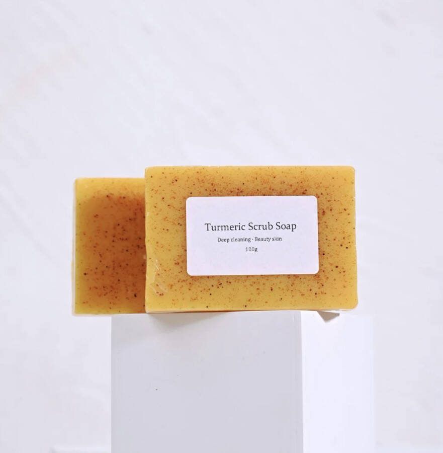 Enso Skins Turmeric soap Kurkuma zeep 100% Natuurlijk Gezichtsreiniging Lichaamsreiniging Body wash Handzeep Douchezeep