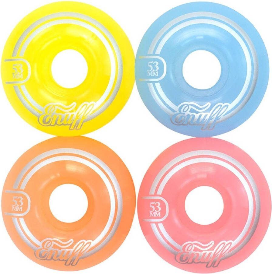 Enuff Skateboardwielen pastel 53mm (set van vier)
