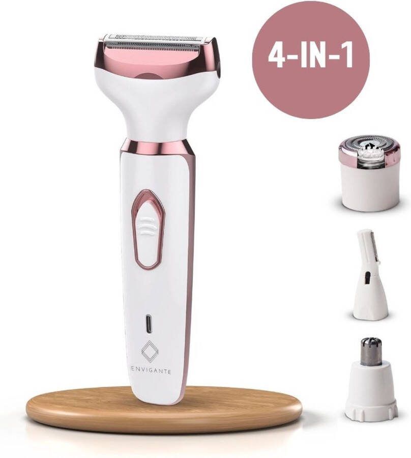Envigante 4-in-1 Gezichtsepilator Vrouw Epileerapparaat Dames USB Oplaadbaar