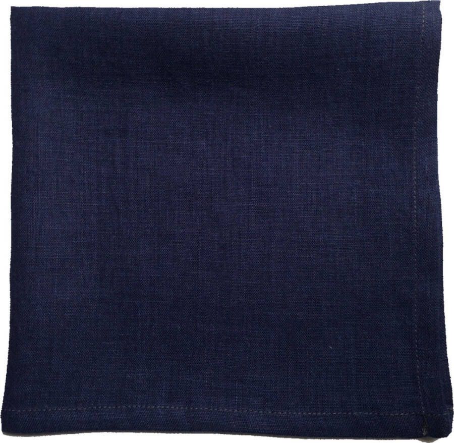 Epic Linnen servetten Marine Blauw Set van twee stuks