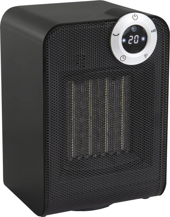 EQUATION Mini keramische ventilatorkachel zwart 1800 W