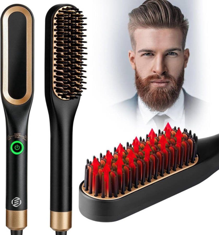 Equivera Baard Stijltang Baard Styler Baard Stijlborstel Baard Stijler Baardborstel Baard Borstel Must Have Voor Mannen