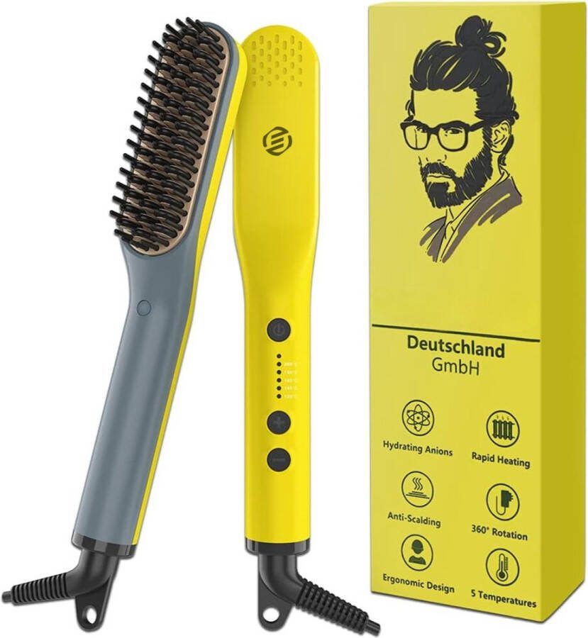 Equivera Baard Stijltang Baard Styler Baard Stijlborstel Baard Stijler Baardborstel Baard Borstel Must Have Voor Mannen