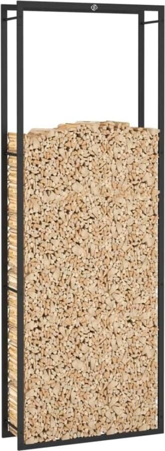 Equivera Haardhoutopslag 80 x 28 x 222 Houtopslag Haardhout Opslag Brandhoutrek Houtberging