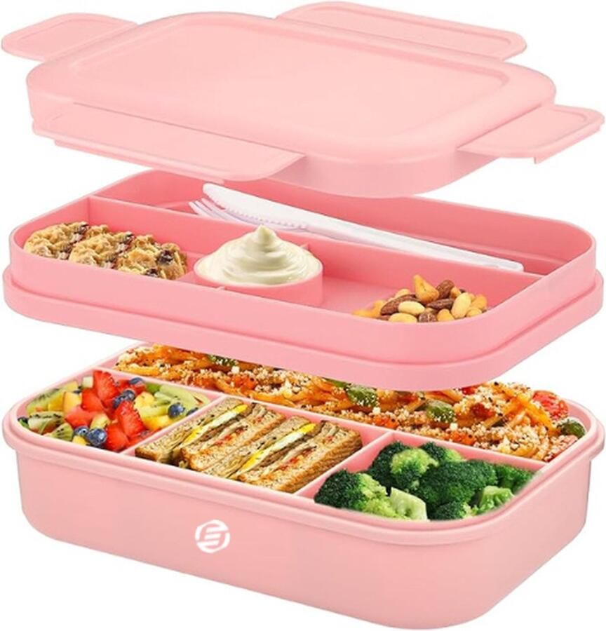 Equivera Lunchbox Lunch Trommel Broodtrommel Saladebox- Zakelijk Reizen School Back To School Voor Kinderen Voor Volwassenen