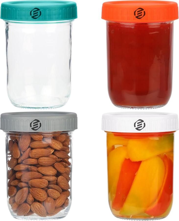 Equivera Overnight Oats Potjes Muesli Beker Mason Jar Havermout Set Must have voor jouw ontbijt
