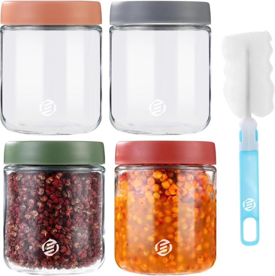 Equivera Overnight Oats Potjes Muesli Beker Mason Jar Havermout Set Must have voor jouw ontbijt