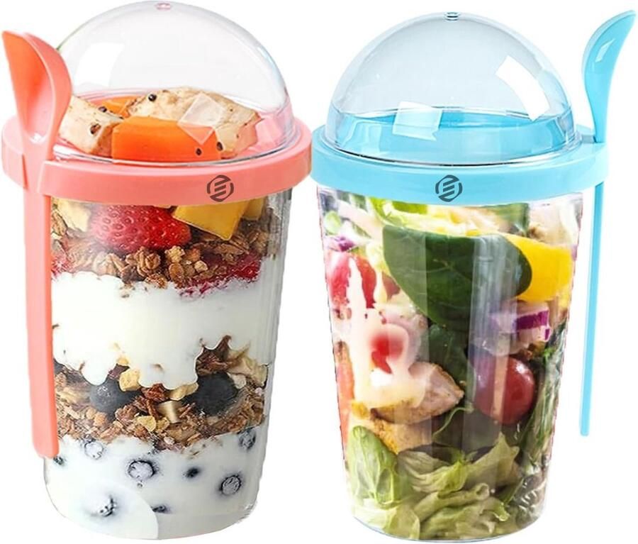 Equivera Overnight Oats Potjes Muesli Beker Mason Jar Havermout Set Must have voor jouw ontbijt