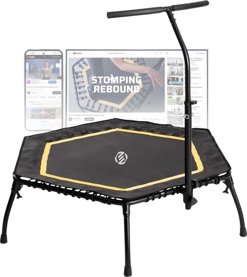 Equivera Rebounder Trampoline Rebouncer Mini Trampoline Rebounder Training Fitness Trampoline Indoor