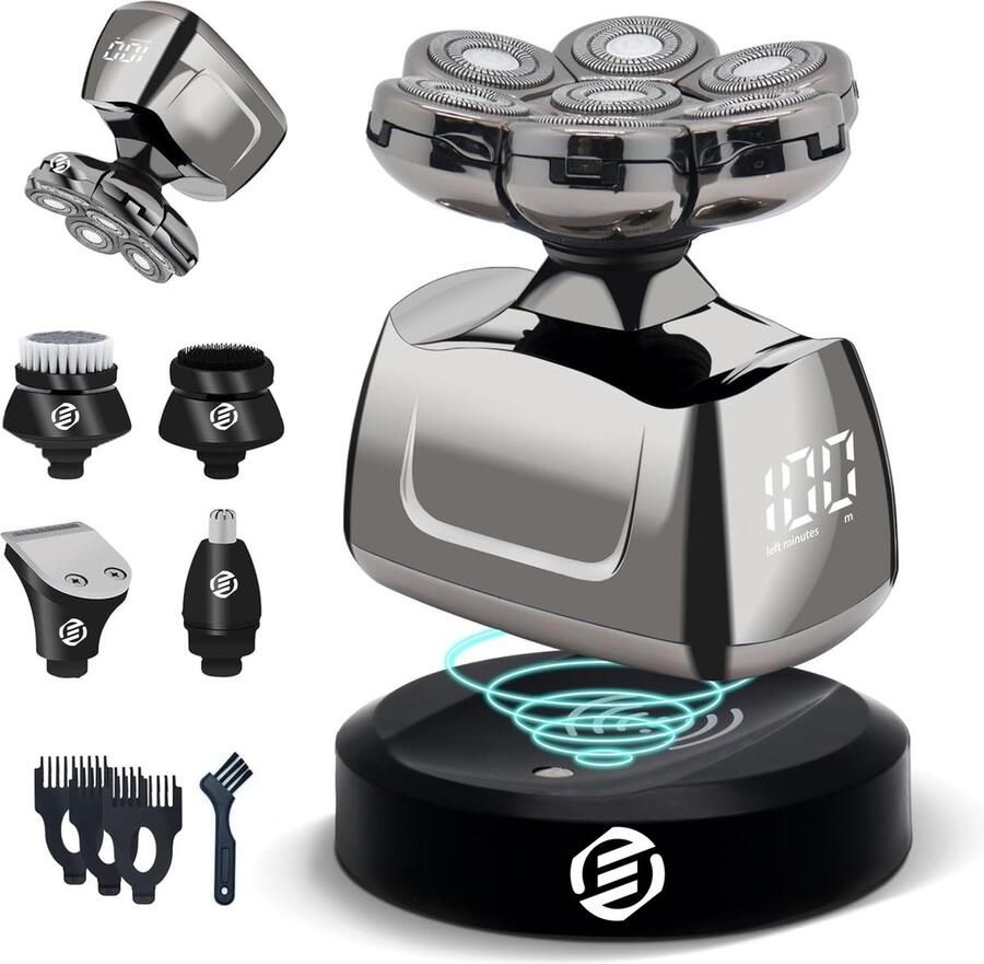 Equivera Skull Shaver Scheerapparaat heren Hoofd Kaal Scheren Multifunctioneel Scheerapparaat