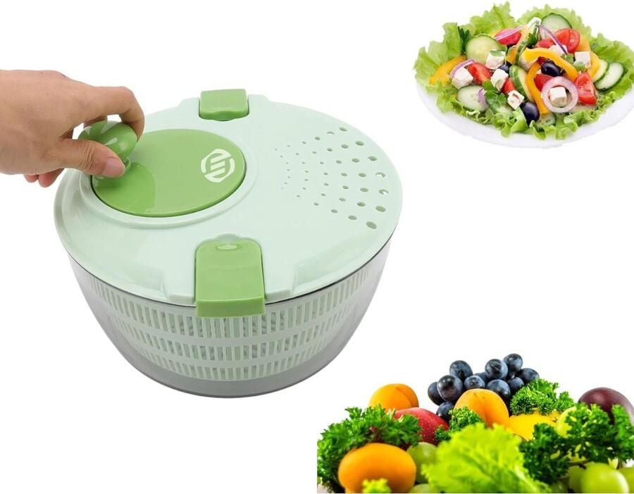 Equivera Slazwierder- Salad spinner Slacentrifuge Saladspinner Sla Centrifuge Saladecentrifuge Sladroger Must Have Voor In De Keuken