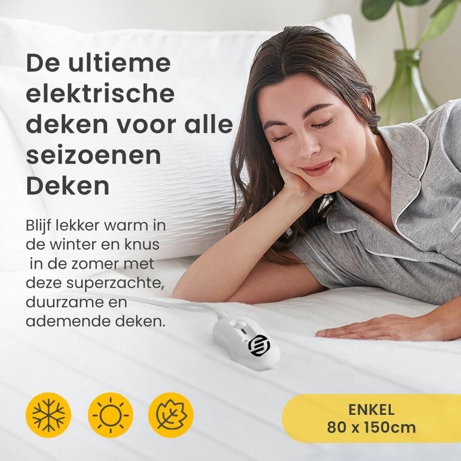 Equivera Warmtedeken Draadloos Warmtedeken Oplaadbaar Warmtedeken Bovendeken