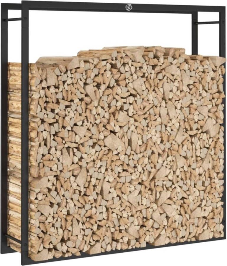 Equivera Haardhoutopslag 110 x 28 x 116 Houtopslag Haardhout Opslag Brandhoutrek Houtberging