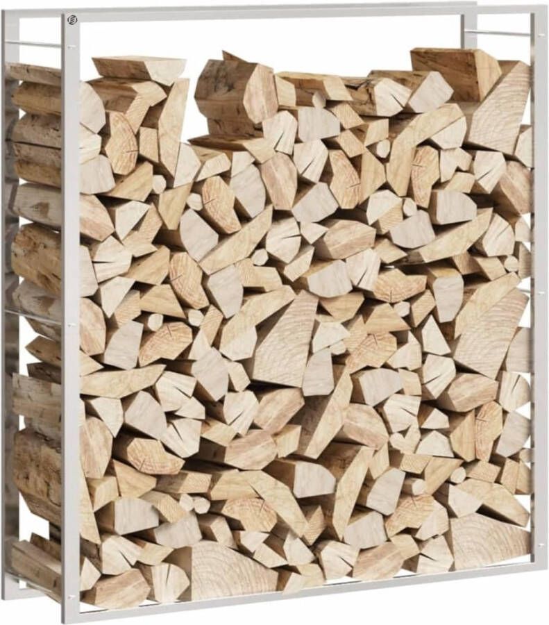 Equivera Haardhoutopslag 110 x 28 x 116 Houtopslag Haardhout Opslag Brandhoutrek Houtberging