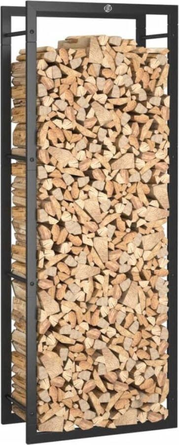 Equivera Haardhoutopslag 50 x 28 x 132 Houtopslag Haardhout Opslag Brandhoutrek Houtberging